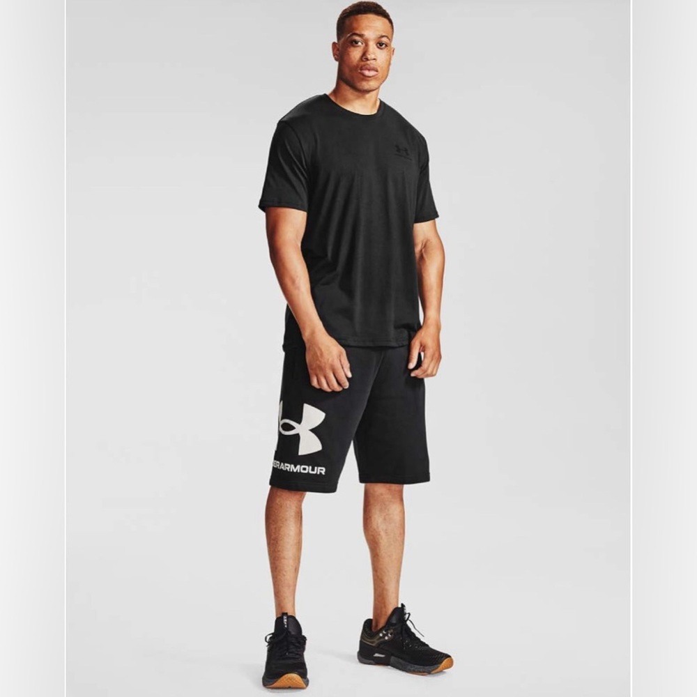 Under Armour Men's UA Rival Fleece Shorts Black Size XL